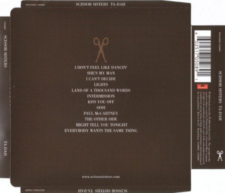 Scissor Sisters ‎– албум Ta-Dah (CD) - Img 2