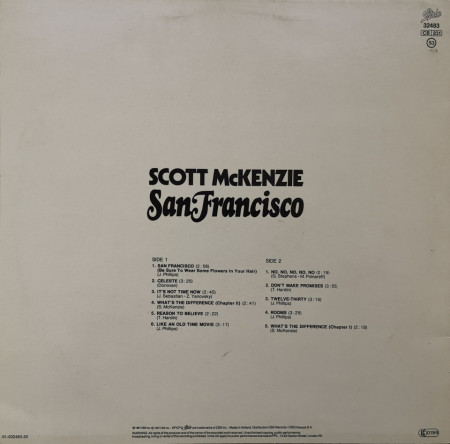 Scott McKenzie – албум San Francisco (Be Sure To Wear Some Flowers In Your Hair) - Img 2