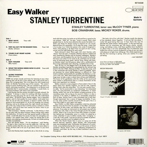 STANLEY TURPENTINE - EASY WALKER (1xLP) - Img 3