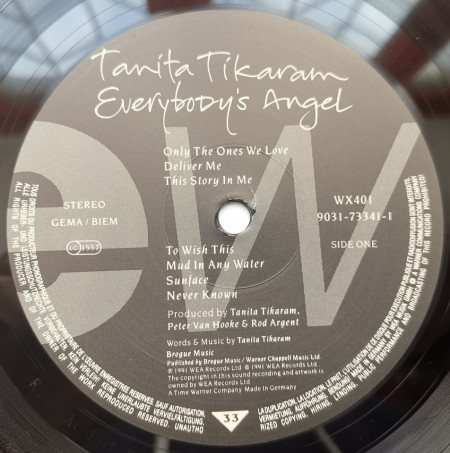 Tanita Tikaram – албум Everybody's Angel - Img 3