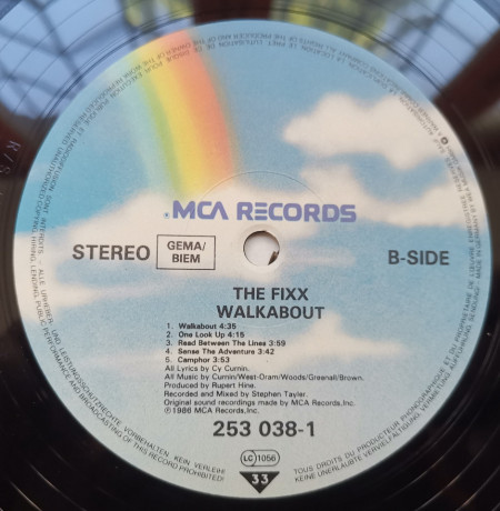 The Fixx – албум Walkabout - Img 3