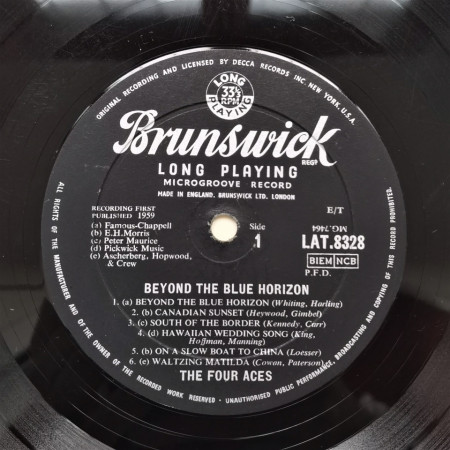 The Four Aces – албум Beyond The Blue Horizon - Img 3