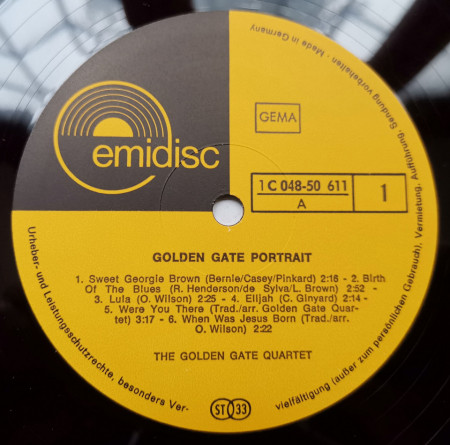 The Golden Gate Quartet – албум Golden Gate Portrait - Img 3