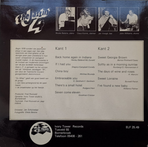 The Jazzin&#039; 4 – албум So What ! - Img 2