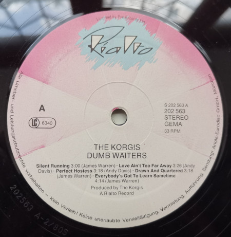 The Korgis – албум Dumb Waiters - Img 3