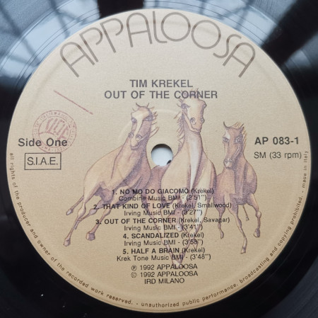 Tim Krekel – албум Out Of The Corner - Img 3