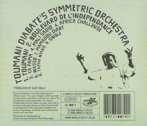 Toumani Diabate's Symmetric Orchestra – албум Boulevard De L'Indépendance (CD) - Img 2