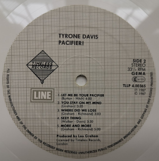Tyrone Davis – албум Pacifier - Img 3