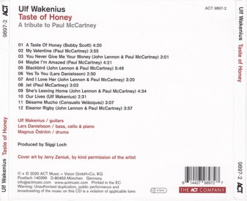 Ulf Wakenius, Lars Danielsson, Magnus Öström – албум Taste Of Honey (CD) - Img 2