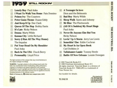Various – албум 1959 Still Rockin&#039; (CD) - Img 2