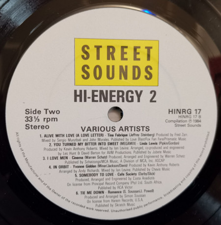 Various ‎– албум Hi-Energy 2 - Img 3