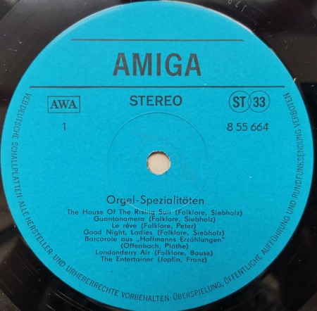 Various – албум Orgel Spezialitäten - Img 3