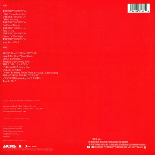 Various – албум The Bodyguard (Original Soundtrack Album) - Img 2