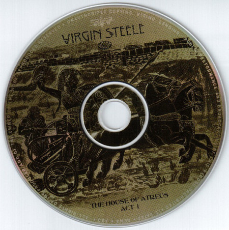 Virgin Steele ‎– албум The House Of Atreus - Act I (CD) - Img 3