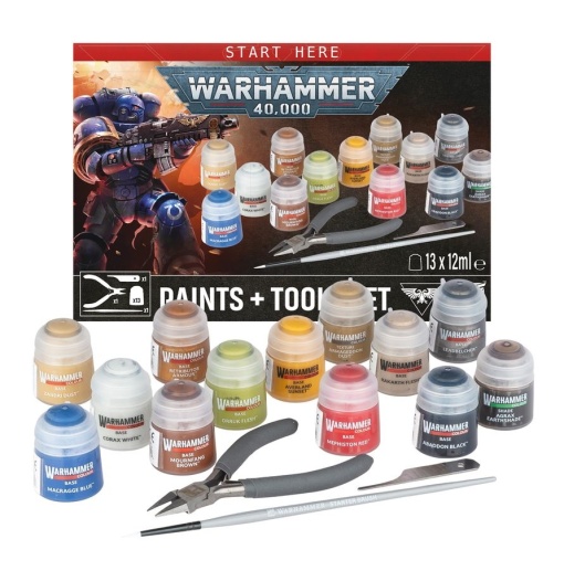 WARHAMMER 40000: PAINTS + TOOLS SET - Img 2