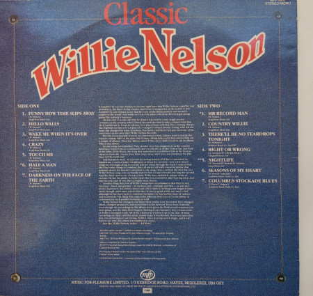 Willie Nelson – албум Classic Willie Nelson - Img 3