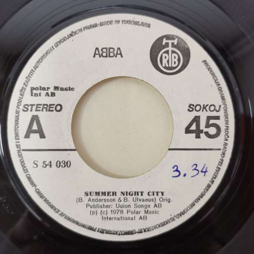 ABBA – 7" сингъл Summer Night City