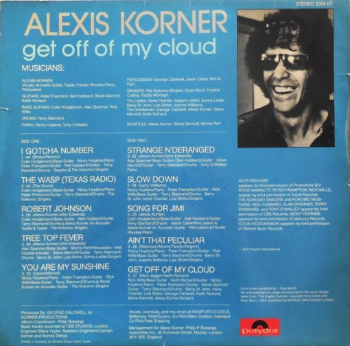 Alexis Korner – албум Get Off Of My Cloud - Img 2