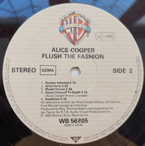 Alice Cooper – албум Flush The Fashion - Img 3