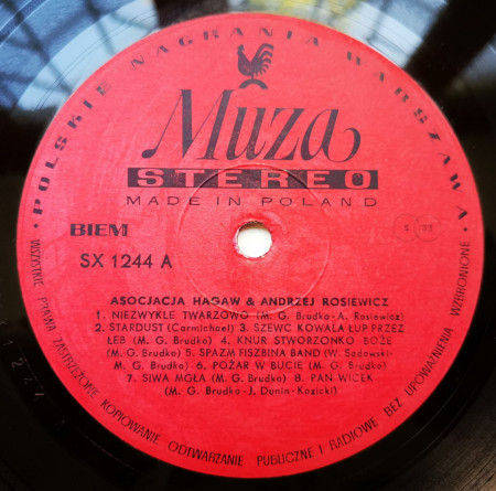 Asocjacja Hagaw &amp; Andrzej Rosiewicz ‎– албум Asocjacja Hagaw &amp; Andrzej Rosiewicz - Img 3