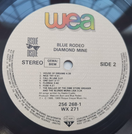 Blue Rodeo – албум Diamond Mine - Img 3