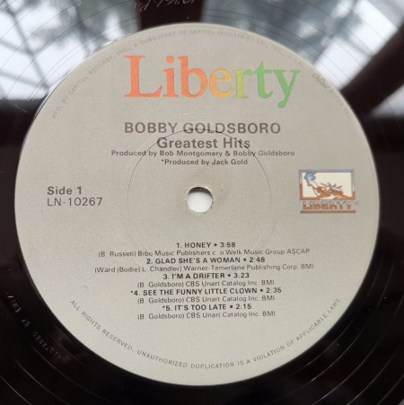 Bobby Goldsboro – албум Greatest Hits - Img 3
