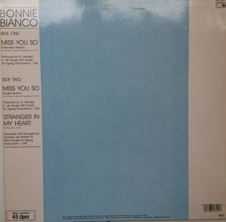 Bonnie Bianco – сингъл Miss You So - Img 2