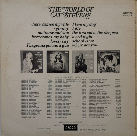 Cat Stevens – албум The World Of Cat Stevens - Img 2
