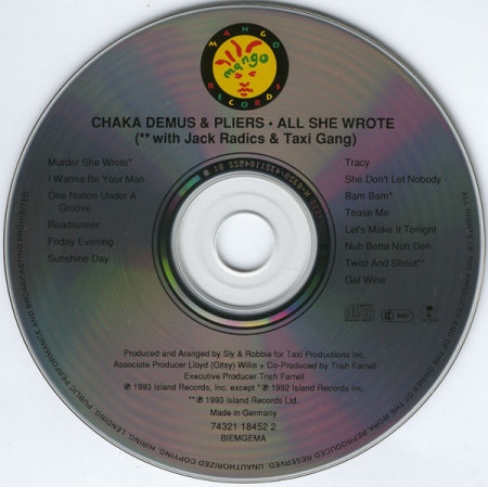 Chaka Demus &amp; Pliers – албум All She Wrote (CD) - Img 3
