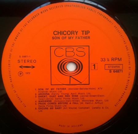 Chicory Tip ‎– албум Son Of My Father - Img 2