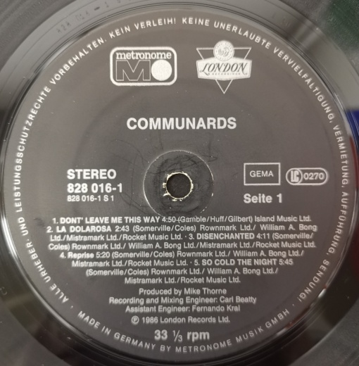 Communards – албум Communards - Img 3