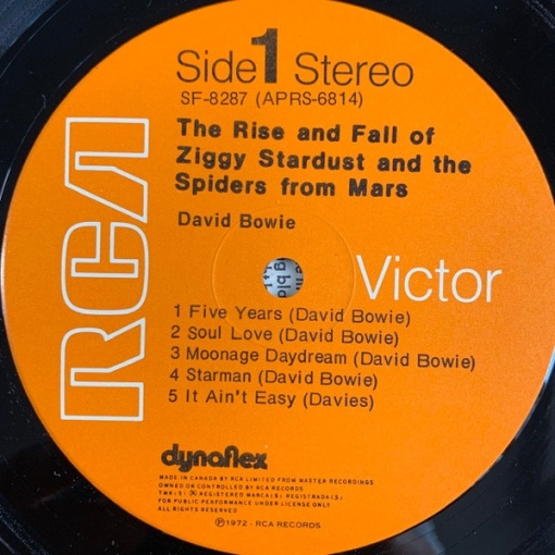 David Bowie - The Rise And Fall Of Ziggy Stardust And The Spiders From Mars (1 x LP) (1972) - Img 3