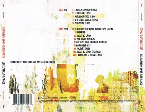 Dream Theater – албум Six Degrees Of Inner Turbulence (2xCD) - Img 2