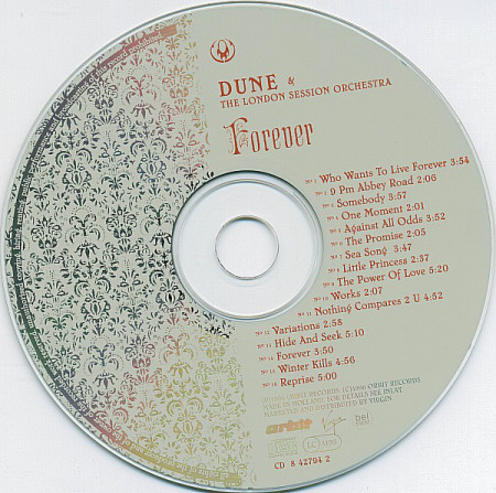 Dune &amp; The London Session Orchestra ‎– албум Forever (CD) - Img 2