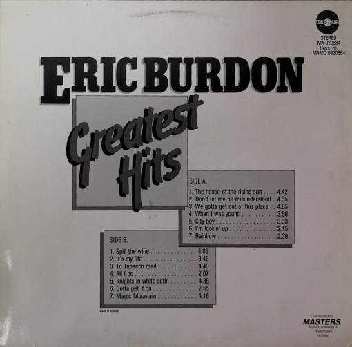 Eric Burdon – албум Greatest Hits - Img 2