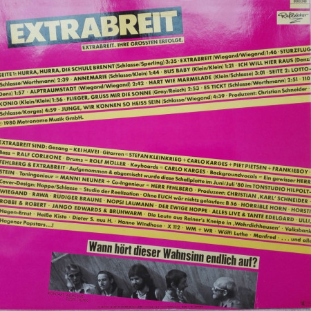 Extrabreit – албум Ihre Grössten Erfolge - Img 2