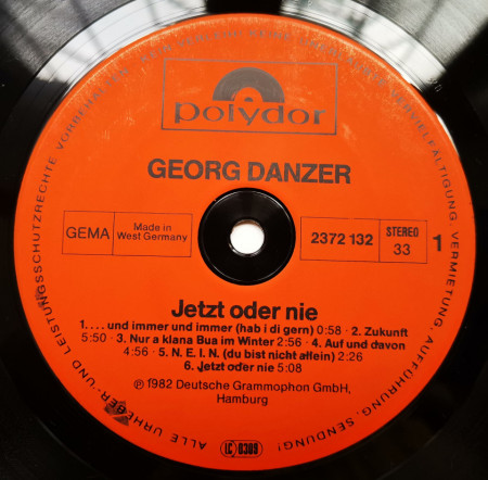 Georg Danzer &amp; Band – албум Jetzt Oder Nie - Img 2