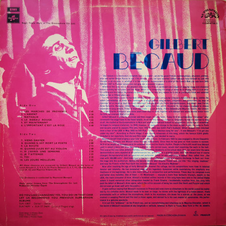 Gilbert Bécaud – албум Gilbert Bécaud - Img 3