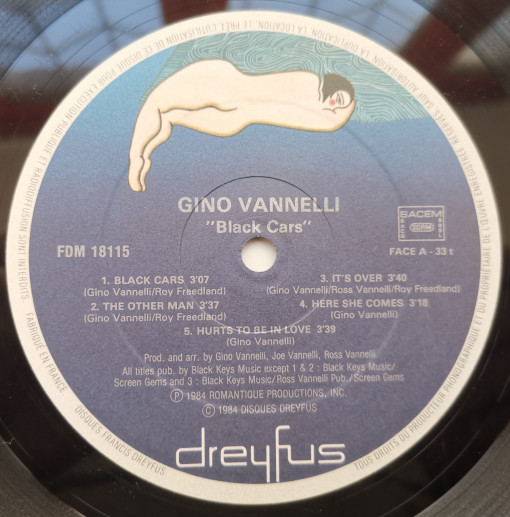 Gino Vannelli – албум Black Cars - Img 3
