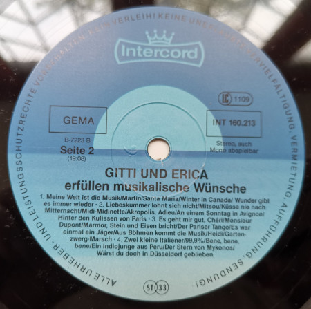 Gitti Und Erica – албум Musik Kennt Keine Grenzen - Img 3