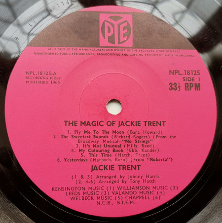 Jackie Trent – албум The Magic Of Jackie Trent - Img 2