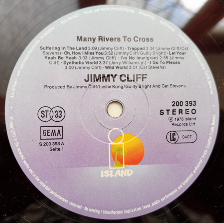 Jimmy Cliff – албум Many Rivers To Cross - Img 3