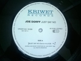 Joe Dorff ‎– сингъл Just Say No - Img 4