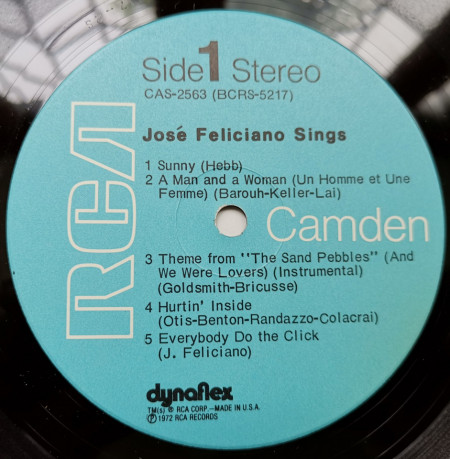 Jose Feliciano – албум José Feliciano Sings - Img 2