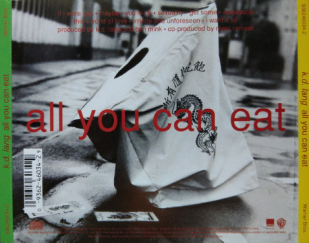 k.d. lang ‎– албум All You Can Eat (CD) - Img 2