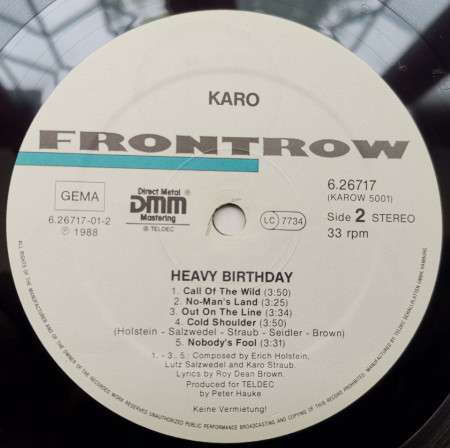 Karo – албум Heavy Birthday - Img 3