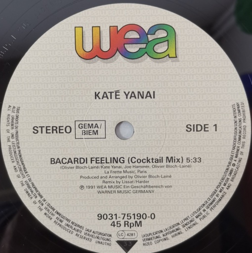 Kate Yanai – албум Bacardi Feeling - Img 2