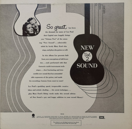 Les Paul &amp; Mary Ford – албум Les Paul's New Sound Vol. 2 - Img 2