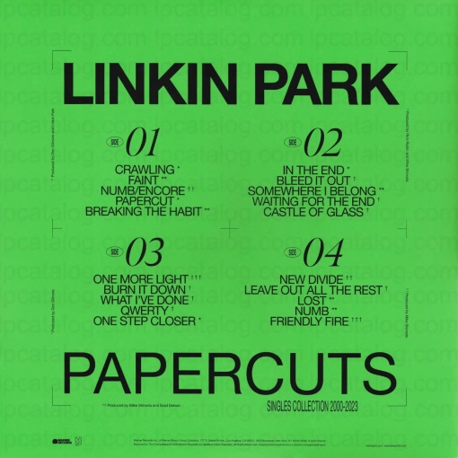LINKIN PARK - PAPERCUTS (BLACK) (2 X LP) - Img 2