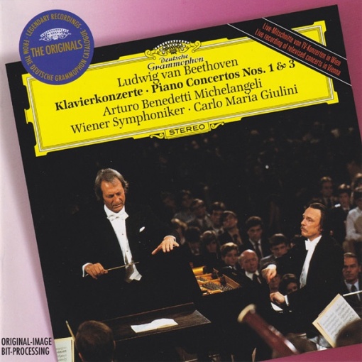 Ludwig van Beethoven - албум Arturo Benedetti Michelangeli, Wiener Symphoniker, Carlo Maria Giulini – Klavierkonzerte = Piano Concertos Nos. 1 & 3 (CD)